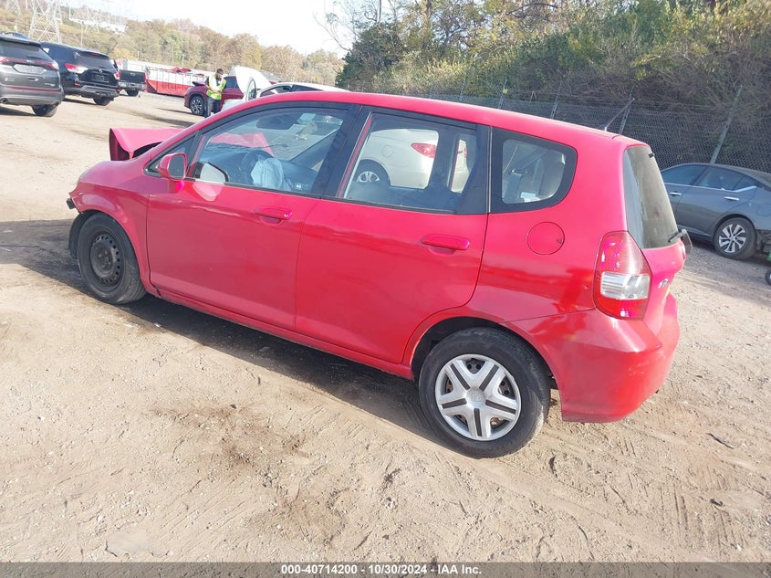 2007 HONDA FIT VIN: JHMGD38417S002445