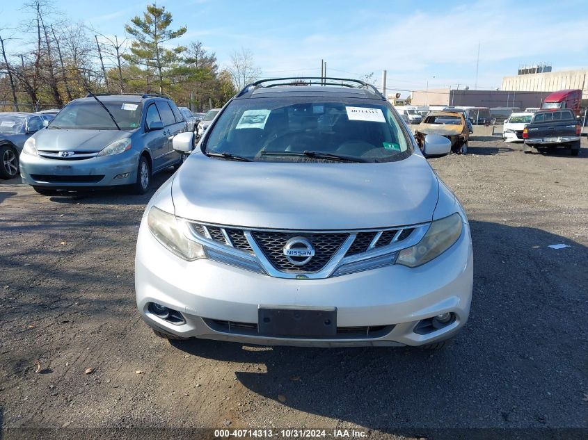 2012 Nissan Murano Le VIN: JN8AZ1MW2CW222866 Lot: 40714313