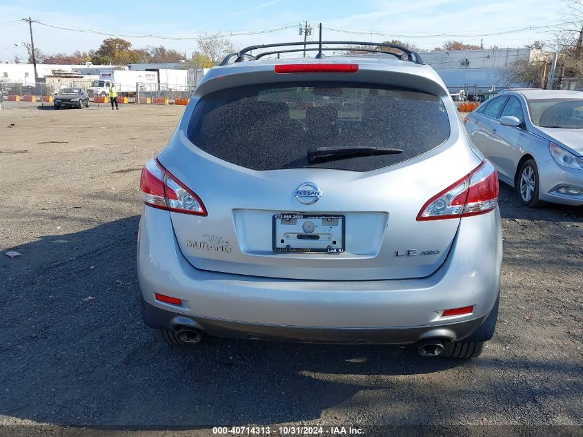 2012 Nissan Murano Le VIN: JN8AZ1MW2CW222866 Lot: 40714313