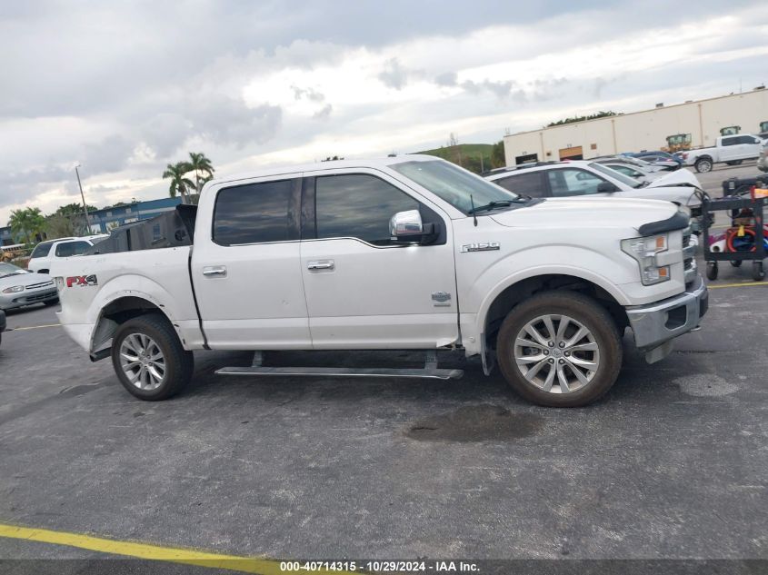 2015 Ford F-150 King Ranch VIN: 1FTEW1EG8FFB55224 Lot: 40714315