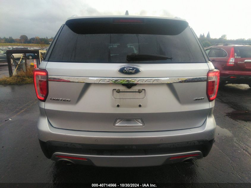 2017 Ford Explorer Limited VIN: 1FM5K8F89HGC38858 Lot: 40714566