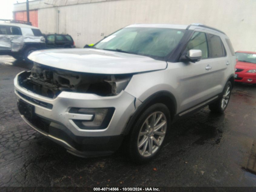 VIN 1FM5K8F89HGC38858 2017 Ford Explorer, Limited no.2