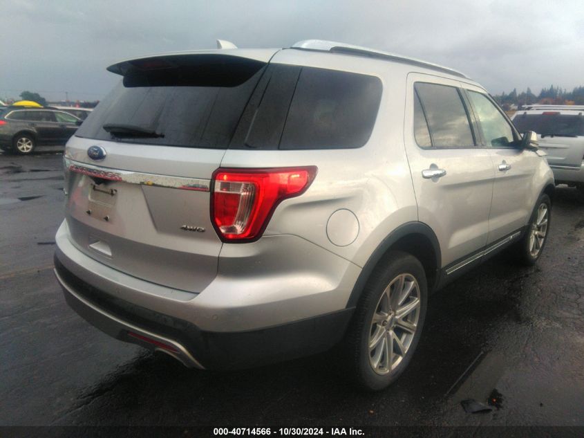 VIN 1FM5K8F89HGC38858 2017 Ford Explorer, Limited no.4