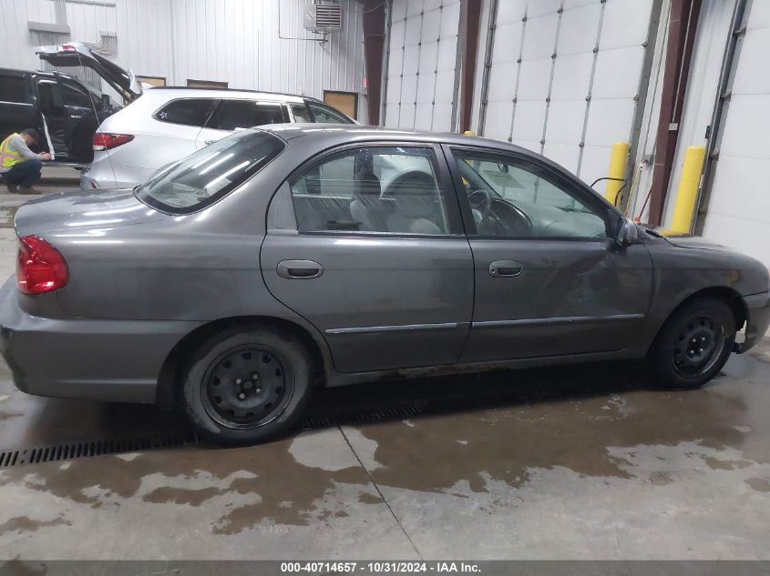 2003 Kia Spectra Ls VIN: KNAFB121335290836 Lot: 40714657