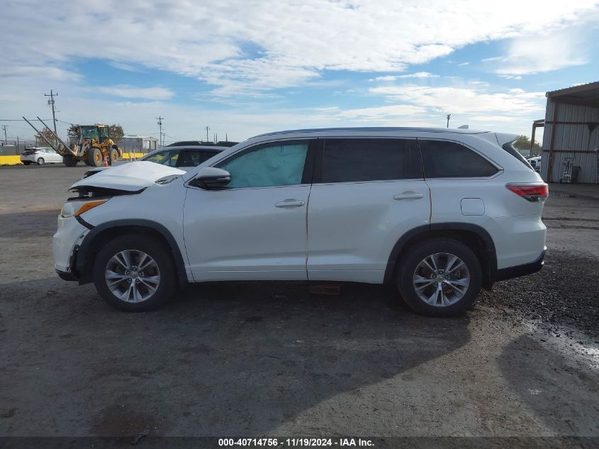 2015 Toyota Highlander Xle V6 VIN: 5TDJKRFH6FS190215 Lot: 40714756