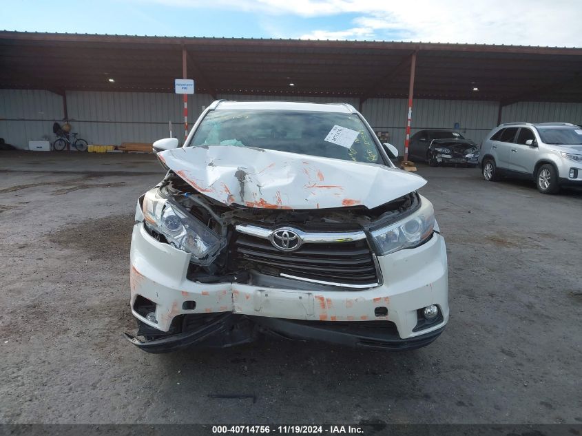 2015 Toyota Highlander Xle V6 VIN: 5TDJKRFH6FS190215 Lot: 40714756