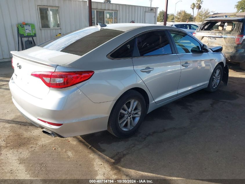 VIN 5NPE24AF5FH181277 2015 Hyundai Sonata, SE no.4