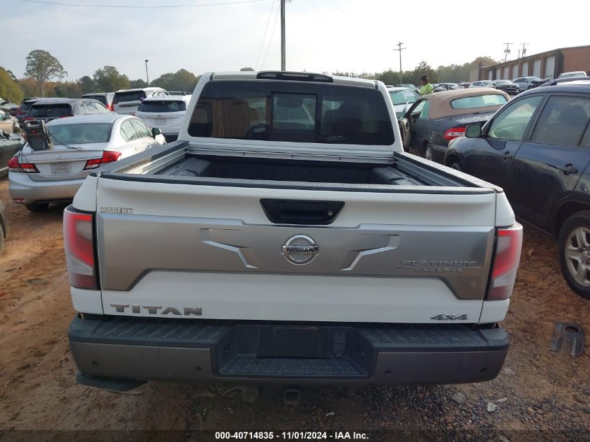 2020 Nissan Titan Platinum Reserve 4X4 VIN: 1N6SS1RF4LN507569 Lot: 40714835