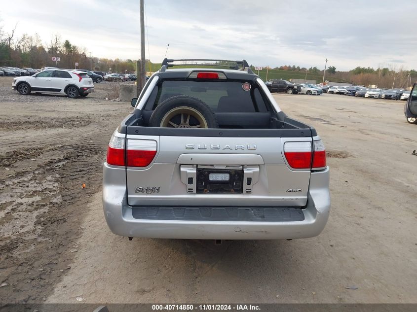 2006 Subaru Baja Sport VIN: 4S4BT62C266102847 Lot: 40714850