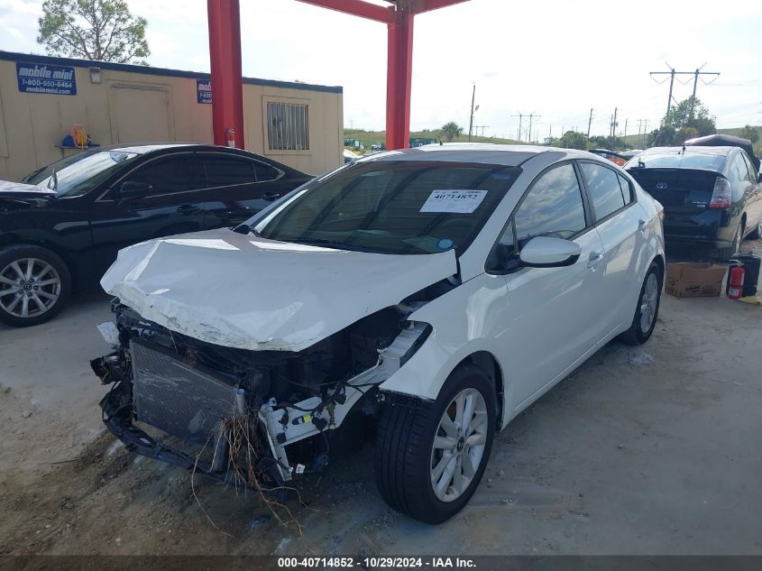 VIN 3KPFL4A73HE109334 2017 KIA Forte, S no.2