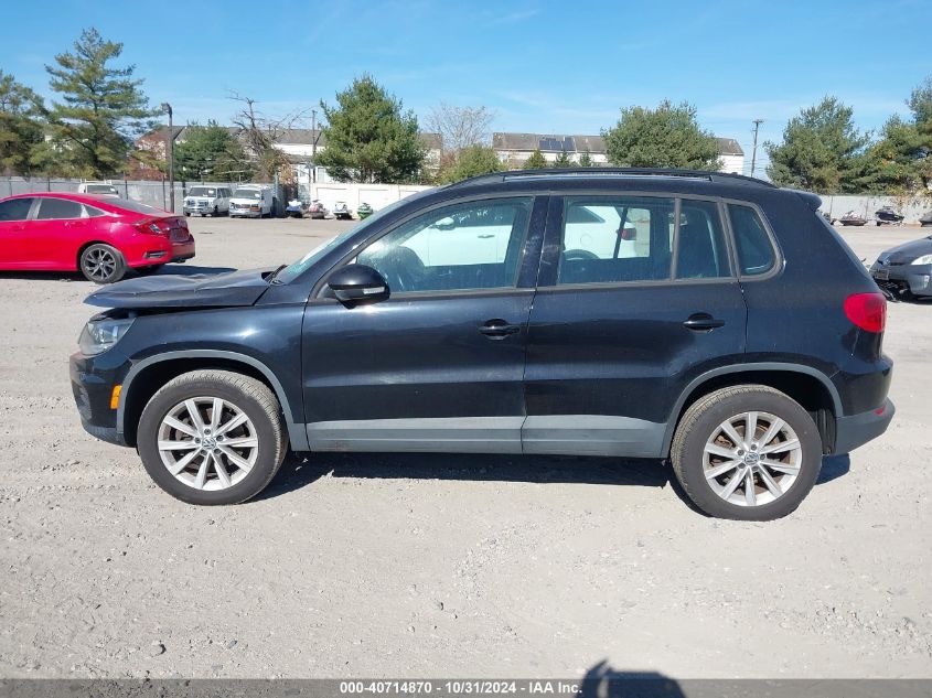 2018 Volkswagen Tiguan Limited 2.0T VIN: WVGBV7AX8JK000456 Lot: 40714870