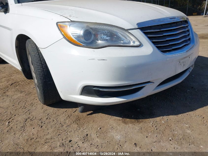 2014 Chrysler 200 Lx VIN: 1C3CCBAB5EN123601 Lot: 40714934