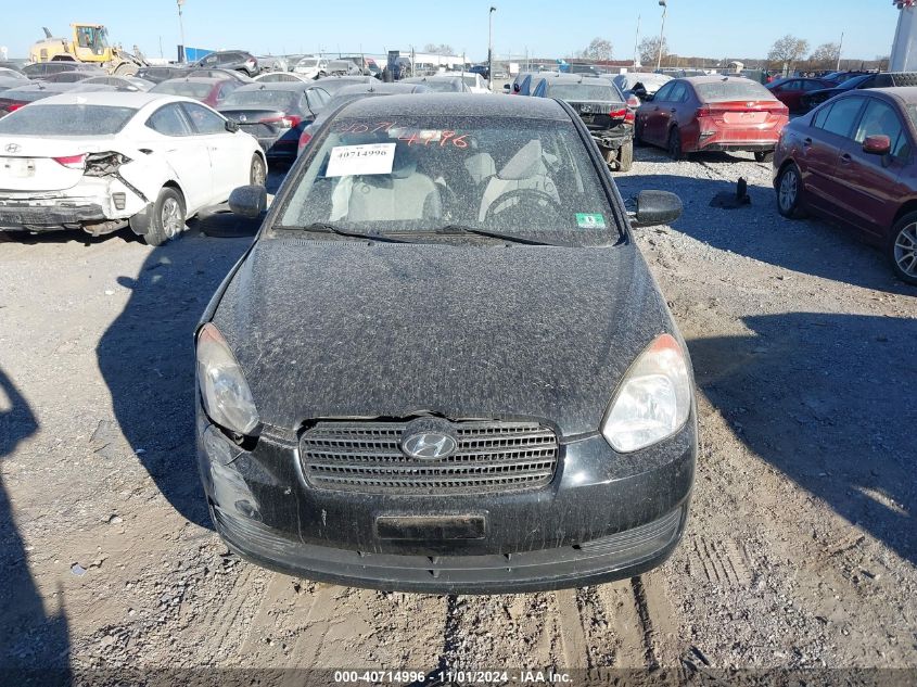 2010 Hyundai Accent Blue/Gs VIN: 2KMHCN4A7AU505196 Lot: 40714996