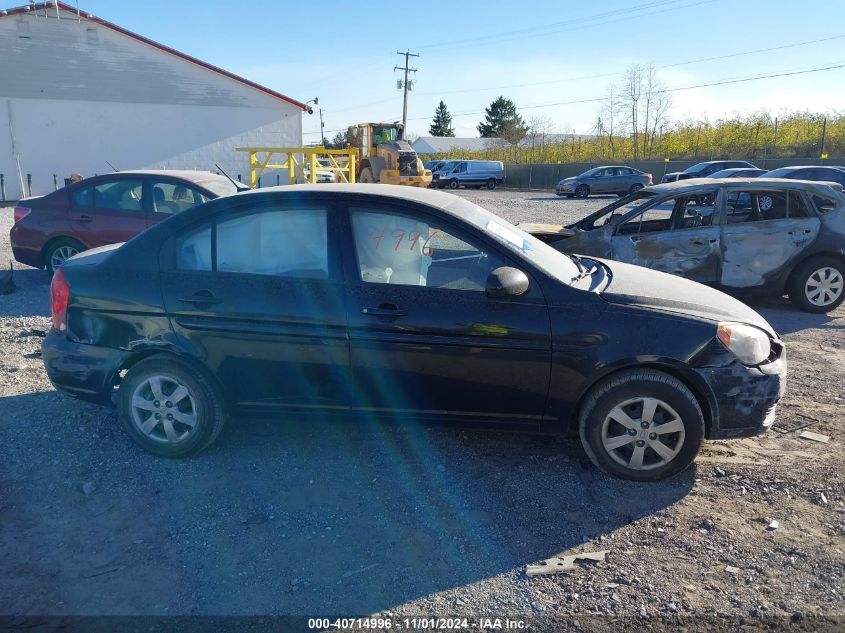 2010 Hyundai Accent Blue/Gs VIN: 2KMHCN4A7AU505196 Lot: 40714996