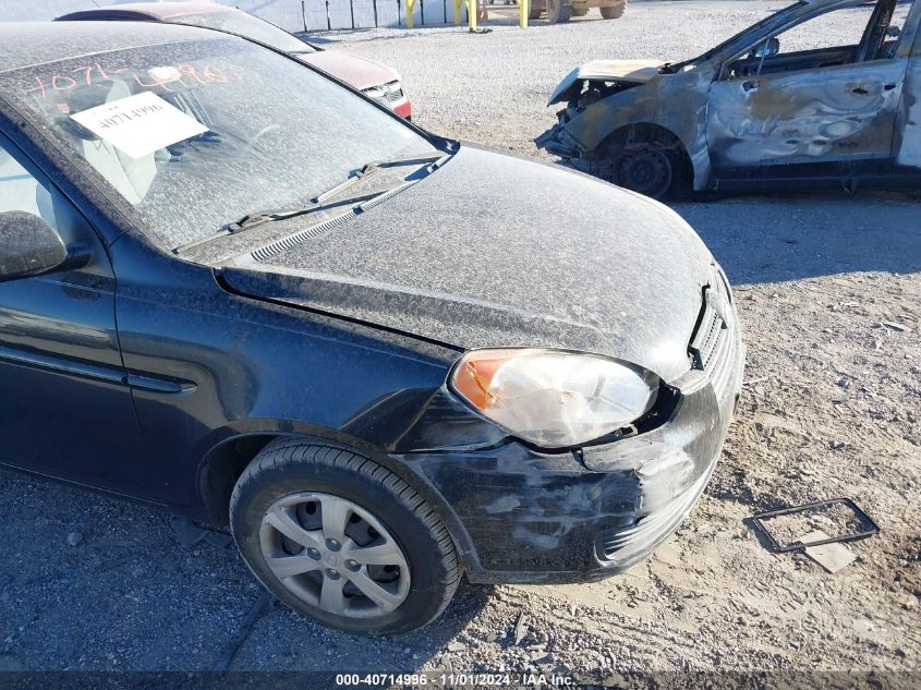 2010 Hyundai Accent Blue/Gs VIN: 2KMHCN4A7AU505196 Lot: 40714996