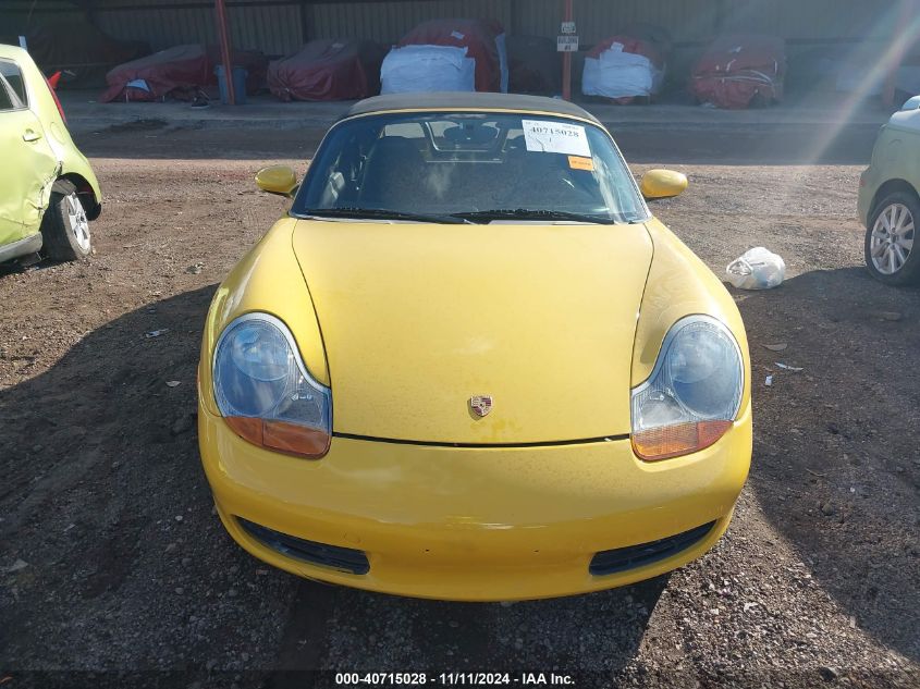 2001 Porsche Boxster VIN: WP0CA29891U622606 Lot: 40715028