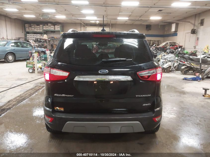 2019 Ford Ecosport Titanium VIN: MAJ6S3KL5KC251875 Lot: 40715114