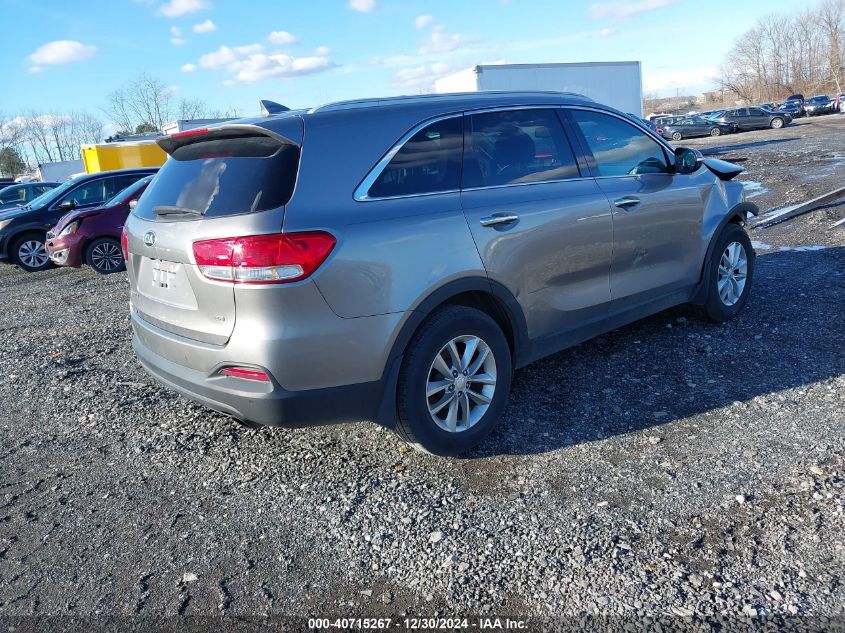 VIN 5XYPG4A30JG339525 2018 KIA Sorento, 2.4L Lx no.4