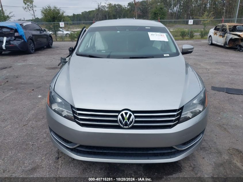 2013 Volkswagen Passat 2.5L Se VIN: 1VWBH7A32DC101562 Lot: 40715281