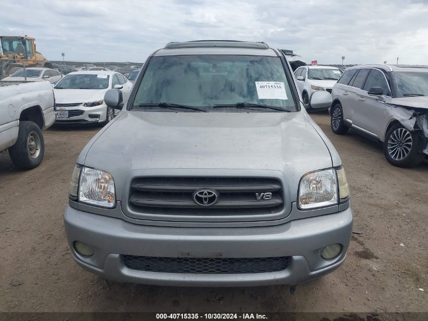 2002 Toyota Sequoia Sr5 V8 VIN: 5TDZT34A42S058650 Lot: 40715335