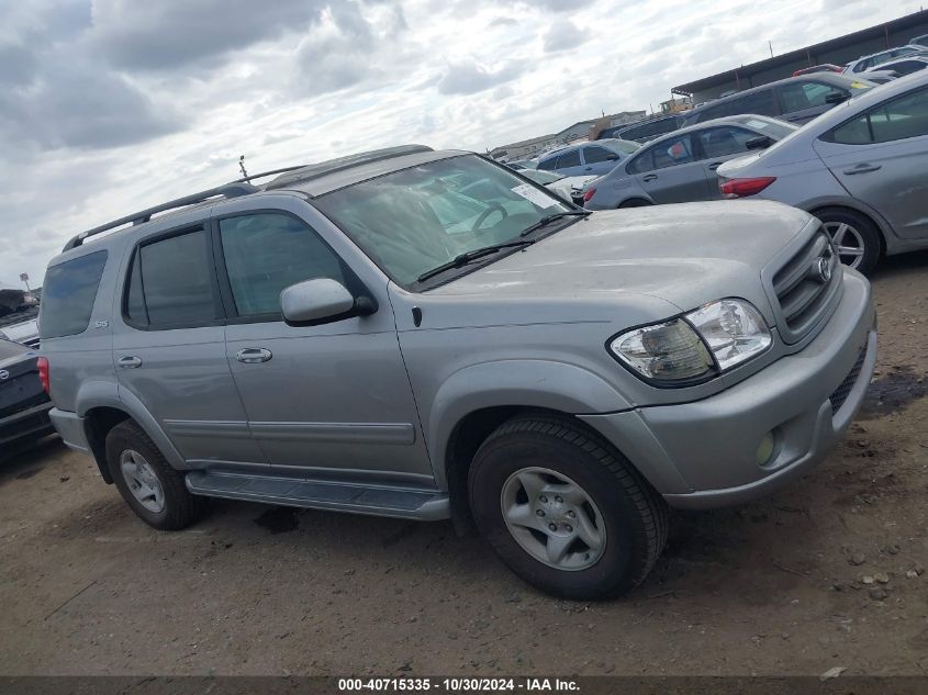 2002 Toyota Sequoia Sr5 V8 VIN: 5TDZT34A42S058650 Lot: 40715335