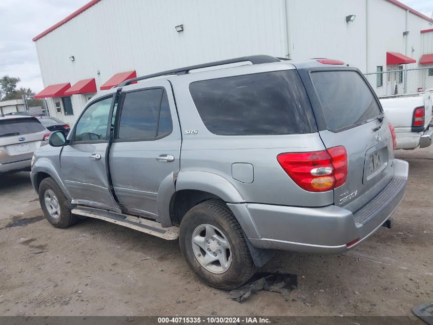 2002 Toyota Sequoia Sr5 V8 VIN: 5TDZT34A42S058650 Lot: 40715335