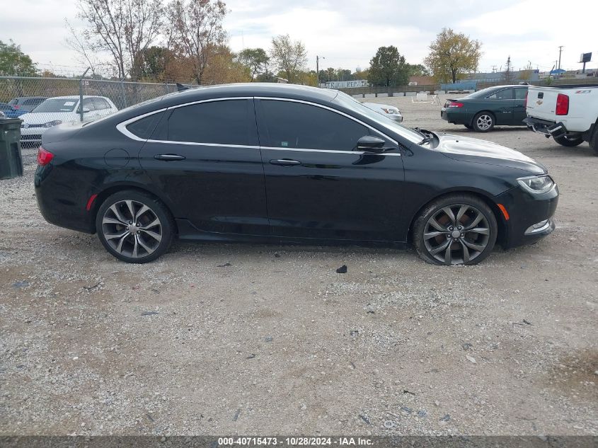 2015 Chrysler 200 C VIN: 1C3CCCCG0FN501839 Lot: 40715473