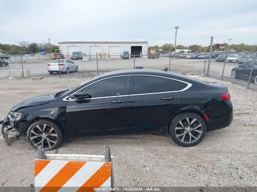 2015 Chrysler 200 C VIN: 1C3CCCCG0FN501839 Lot: 40715473