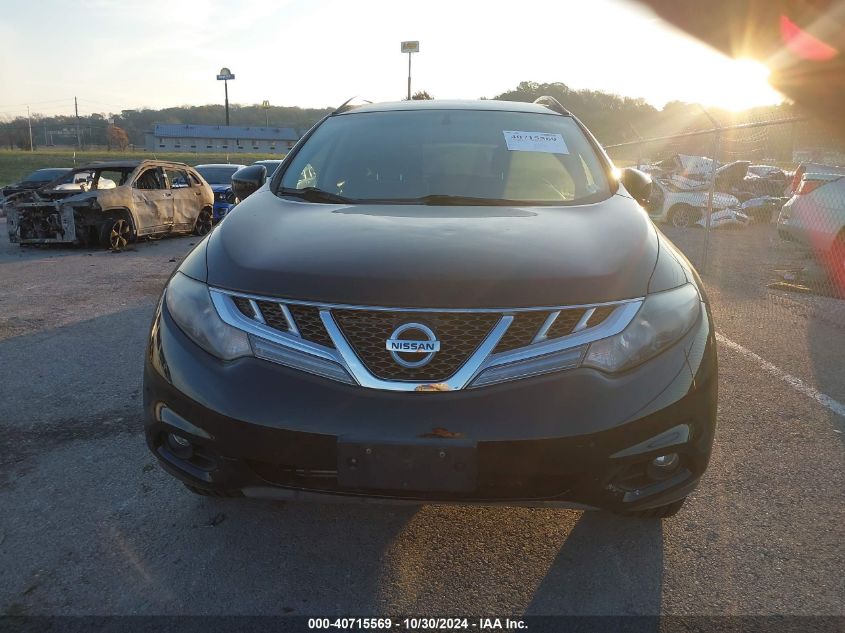 2013 Nissan Murano Sv VIN: JN8AZ1MU7DW202743 Lot: 40715569