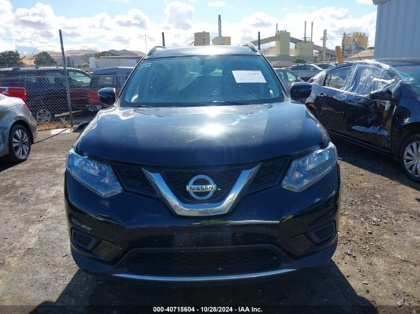 2016 Nissan Rogue S VIN: KNMAT2MV8GP609321 Lot: 40715604