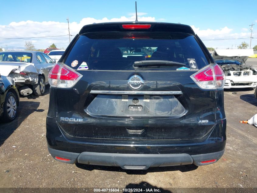 2016 Nissan Rogue S VIN: KNMAT2MV8GP609321 Lot: 40715604