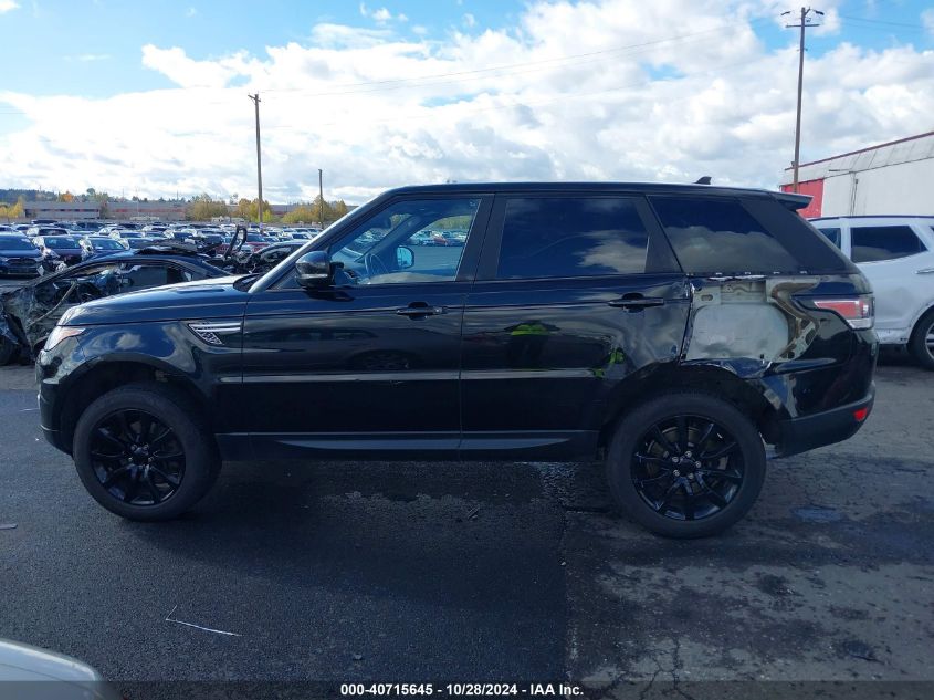 2016 Land Rover Range Rover Sport 3.0L V6 Supercharged Hse VIN: SALWR2PFXGA120326 Lot: 40715645