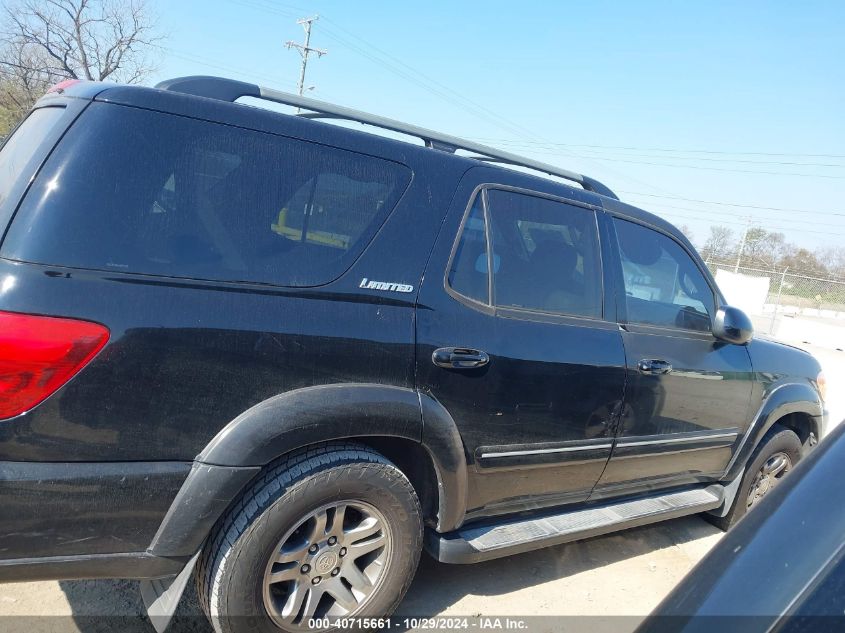 2006 Toyota Sequoia Limited VIN: 5TDZT38AX6S279248 Lot: 40715661