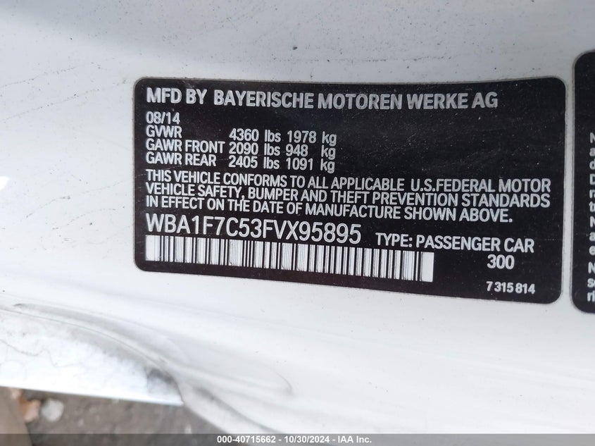 2015 BMW 228I XDRIVE - WBA1F7C53FVX95895