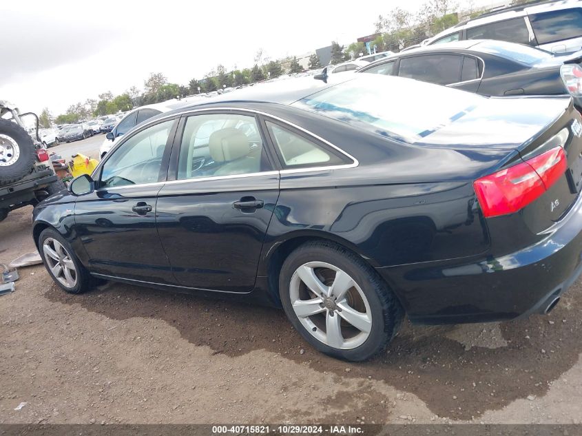 2012 Audi A6 3.0 Premium VIN: WAUGGAFC9CN075172 Lot: 40715821