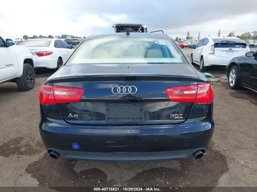 2012 Audi A6 3.0 Premium VIN: WAUGGAFC9CN075172 Lot: 40715821