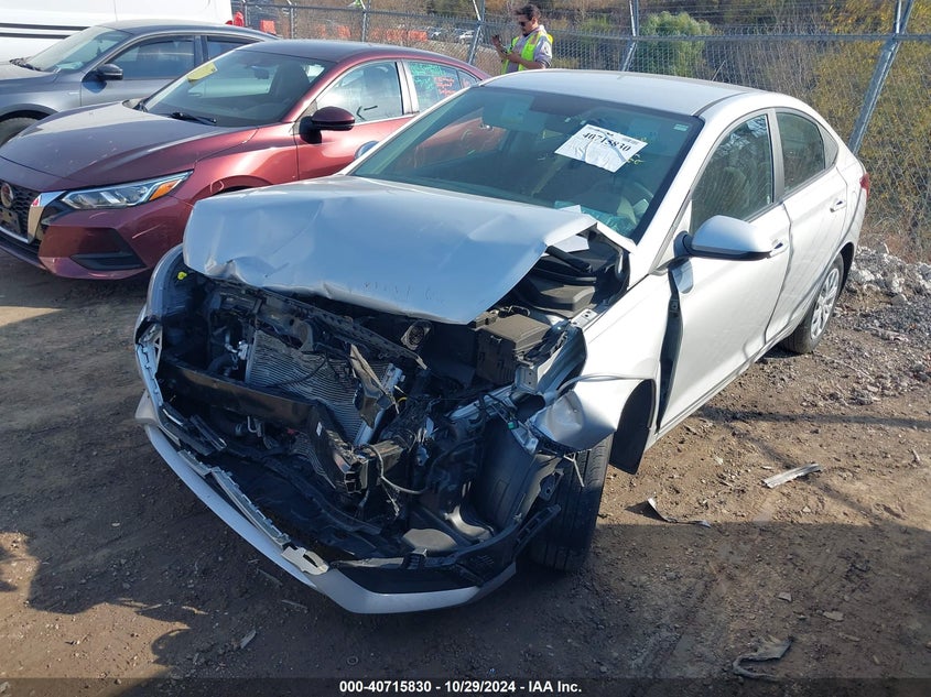 VIN 3KPC24A62NE157609 2022 HYUNDAI ACCENT SE