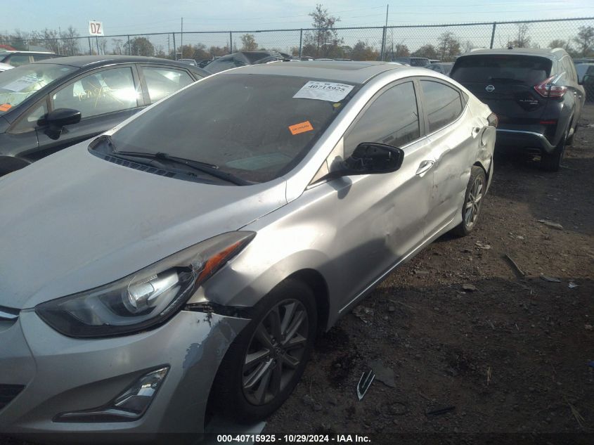 2015 Hyundai Elantra Se VIN: 5NPDH4AE2FH621845 Lot: 40715925