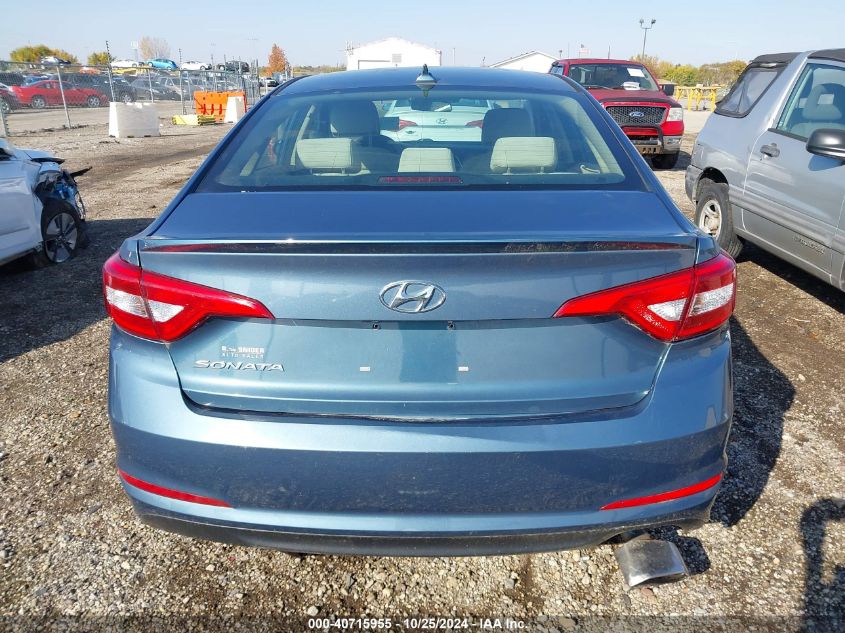 2015 Hyundai Sonata Se VIN: 5NPE24AF9FH234465 Lot: 40715955