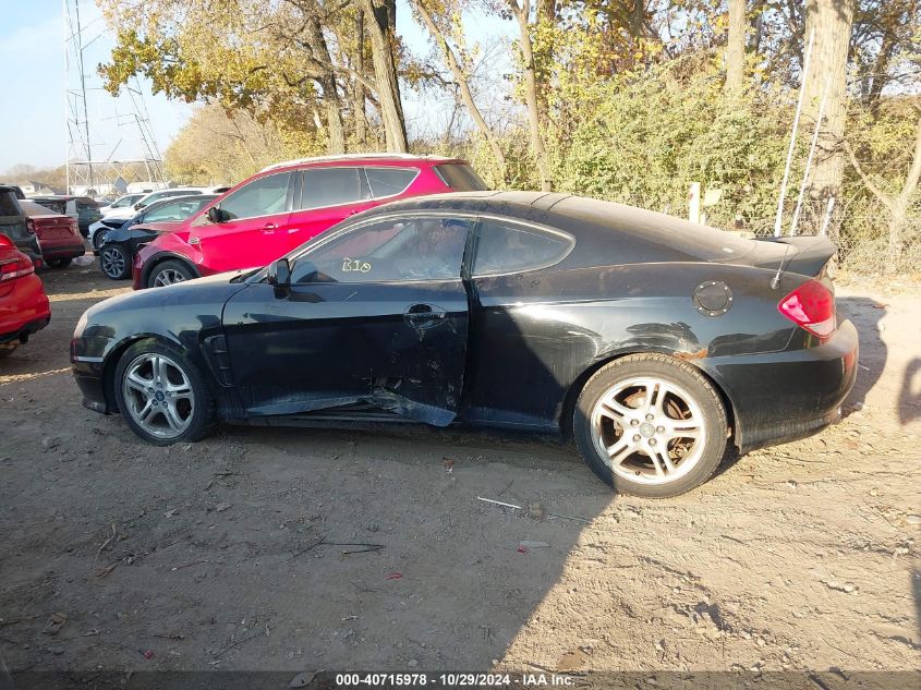 2006 Hyundai Tiburon Gs VIN: KMHHM65D16U222520 Lot: 40715978