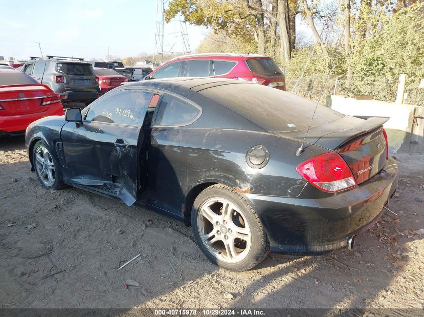 2006 Hyundai Tiburon Gs VIN: KMHHM65D16U222520 Lot: 40715978