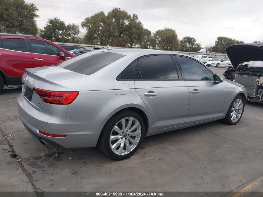 2017 Audi A4 2.0T Premium VIN: WAUANAF44HN001296 Lot: 40715998