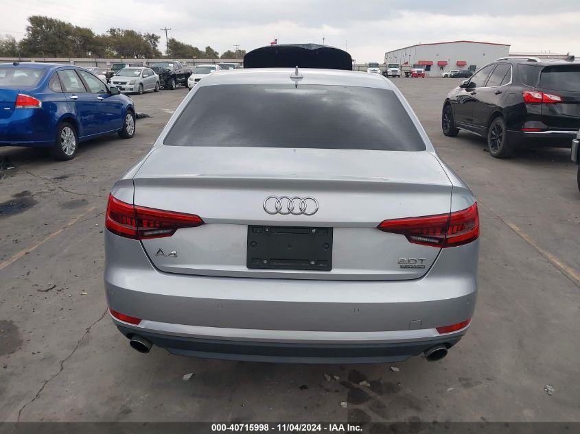 2017 Audi A4 2.0T Premium VIN: WAUANAF44HN001296 Lot: 40715998