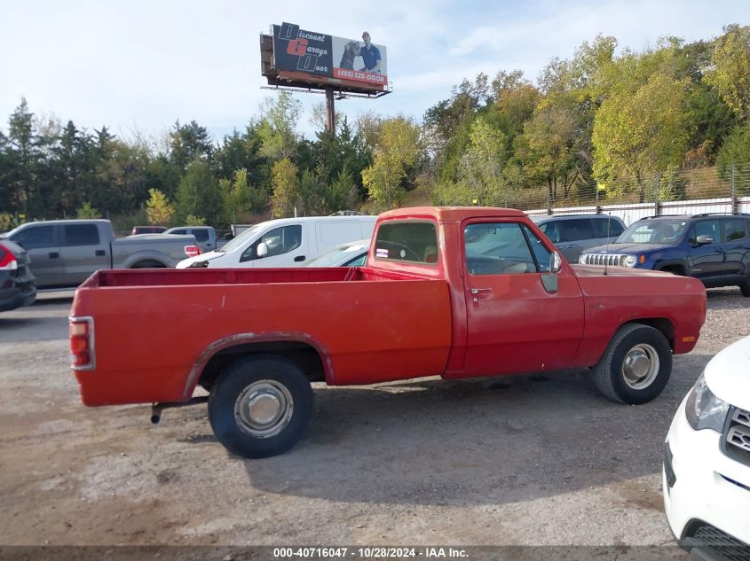 1991 Dodge D-Series D150S VIN: 1B7GE06Y6MS219830 Lot: 40716047