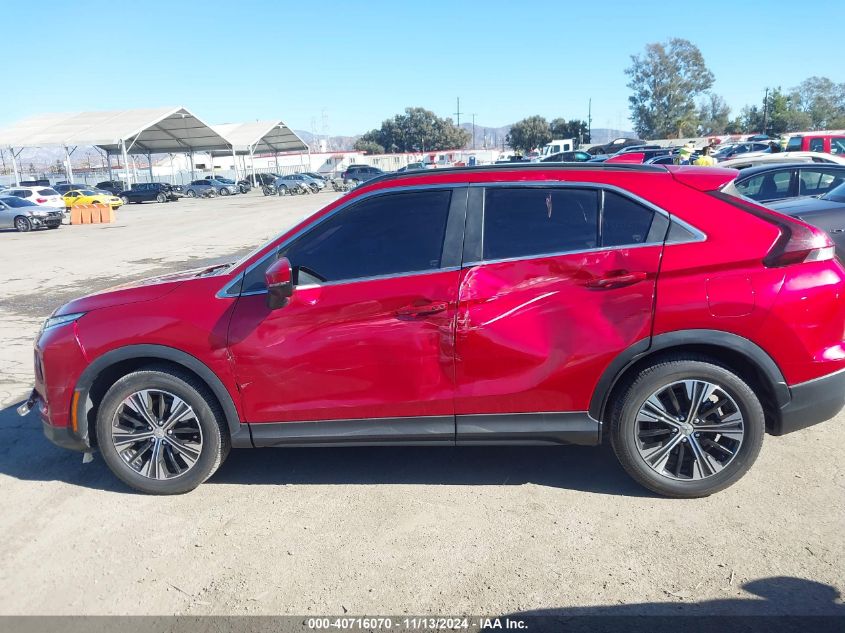 2022 Mitsubishi Eclipse Cross Se/Se Special Edition/Sel/Sel Special Edition VIN: JA4ASWAAXNZ053780 Lot: 40716070