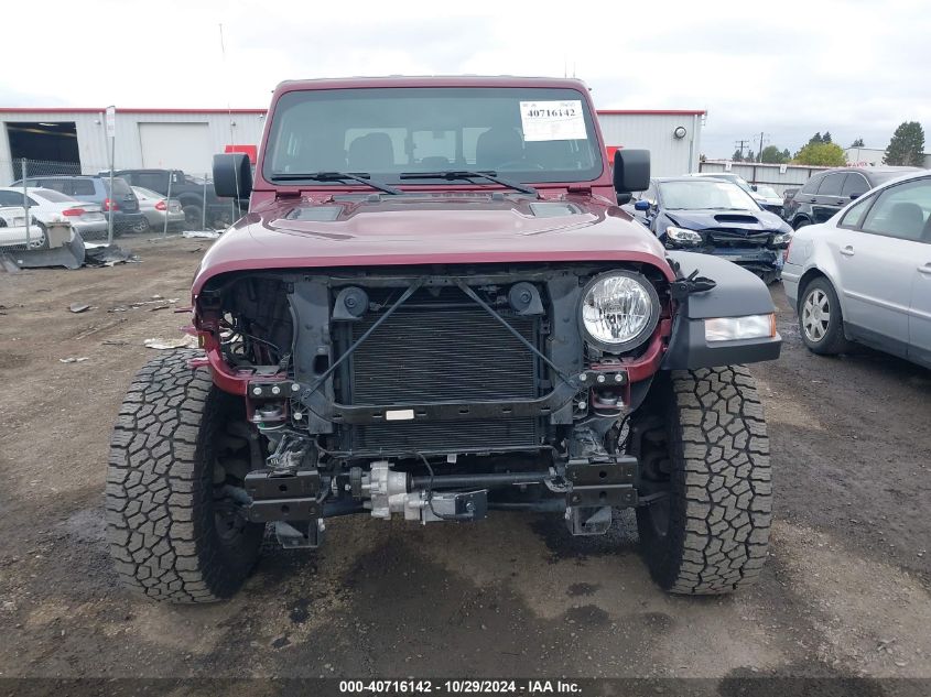 2021 Jeep Gladiator Rubicon 4X4 VIN: 1C6JJTBG0ML617455 Lot: 40716142