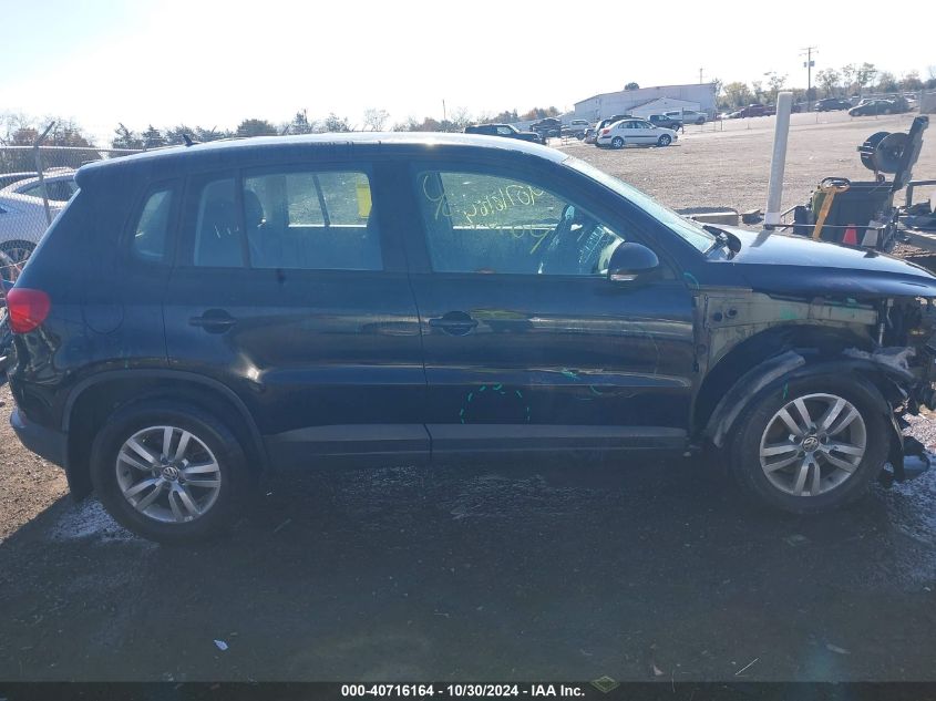 2013 Volkswagen Tiguan S VIN: WVGBV3AX6DW598875 Lot: 40716164