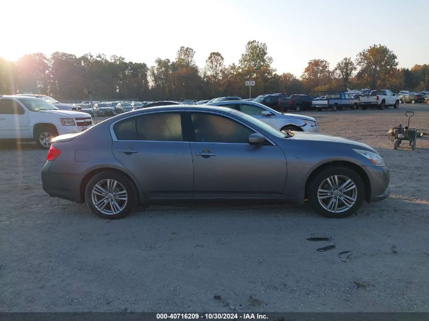 2011 Infiniti G25X VIN: JN1DV6AR0BM654000 Lot: 40716209