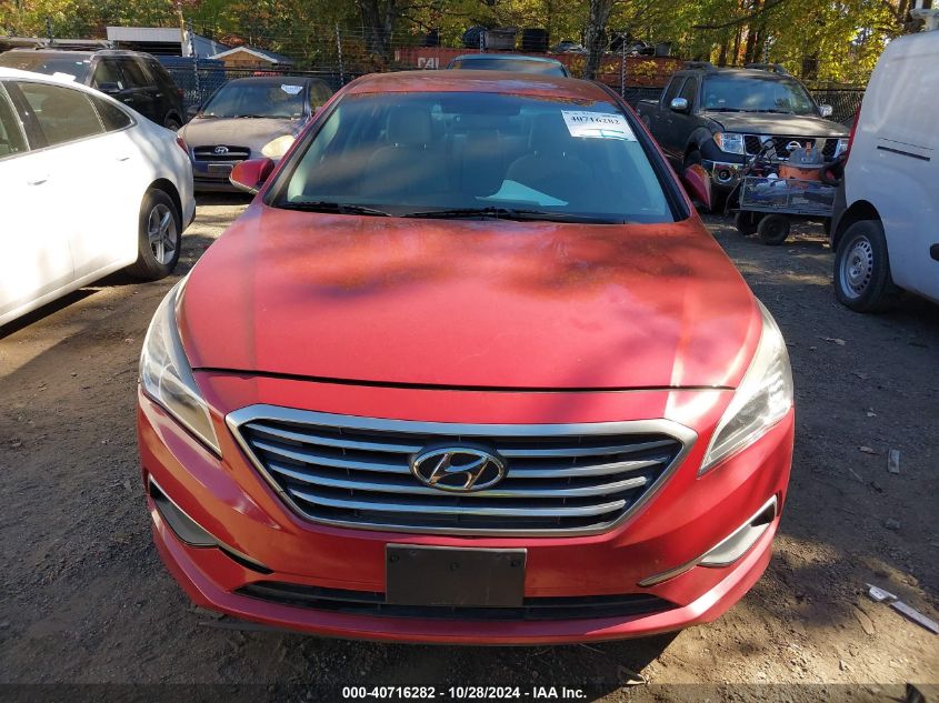 2017 Hyundai Sonata Se VIN: 5NPE24AF7HH572224 Lot: 40716282