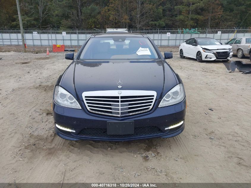 2012 Mercedes-Benz S-Class S 550 VIN: WDDNG9EB4CA482539 Lot: 40716318